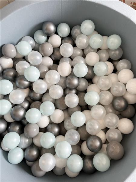 Grote foto ballenbad cotton 90x30cm blauw excl ballen kinderen en baby overige