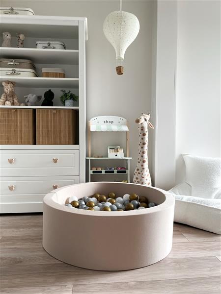 Grote foto ballenbad cotton 90x30cm beige excl ballen kinderen en baby overige