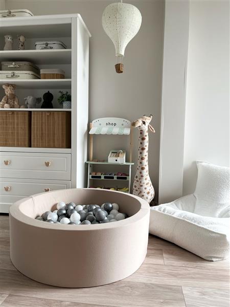 Grote foto ballenbad cotton 90x30cm beige excl ballen kinderen en baby overige
