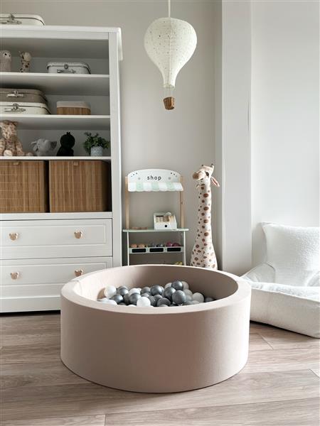 Grote foto ballenbad cotton 90x30cm beige excl ballen kinderen en baby overige