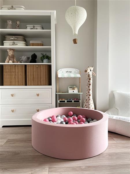 Grote foto ballenbad cotton 90x30cm pink excl ballen kinderen en baby overige