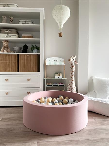 Grote foto ballenbad cotton 90x30cm pink excl ballen kinderen en baby overige