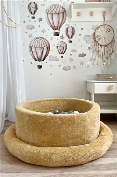 Grote foto ballenbad teddy 90x30cm honing excl ballen kinderen en baby overige