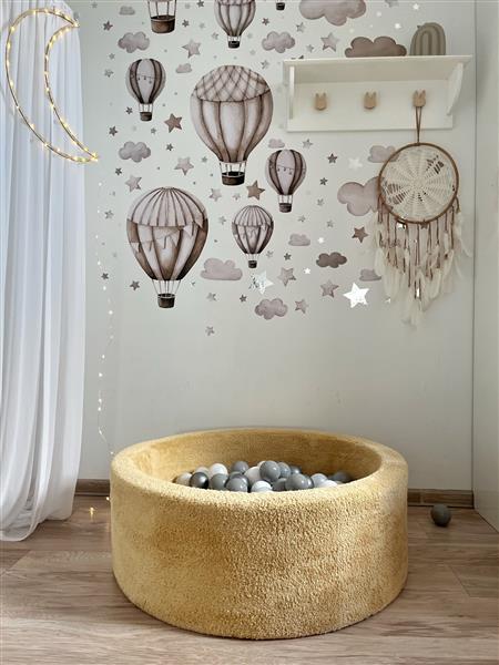 Grote foto ballenbad teddy 90x30cm honing excl ballen kinderen en baby overige