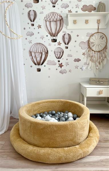 Grote foto ballenbad teddy 90x30cm honing excl ballen kinderen en baby overige
