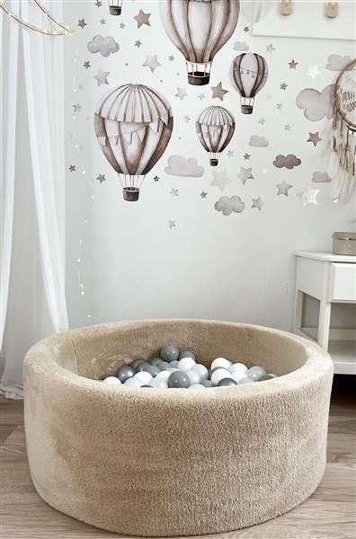 Grote foto ballenbad teddy 90x30cm beige excl ballen kinderen en baby overige
