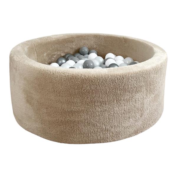 Grote foto ballenbad teddy 90x30cm beige excl ballen kinderen en baby overige