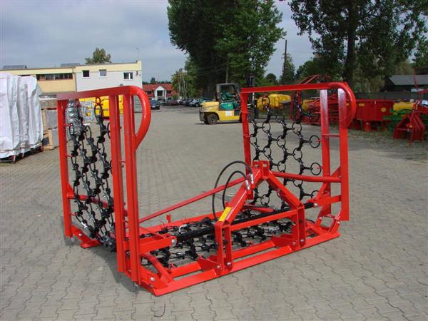 Grote foto kraffter weidesleep 4 rijen 4m 8m hydraulisch opklapbaar agrarisch mechanisatie