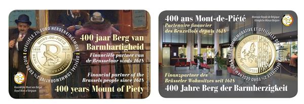 Grote foto belgi 2 5 euro 2018 berg van barmhartigheid coincard nederlands verzamelen munten overige