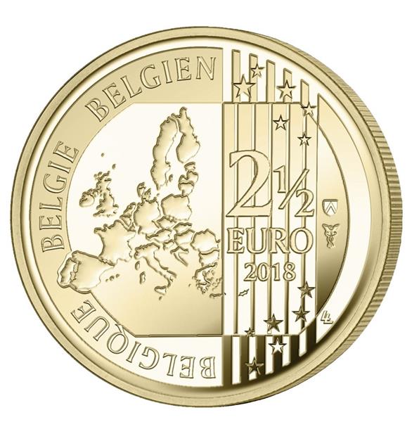 Grote foto belgi 2 5 euro 2018 berg van barmhartigheid coincard nederlands verzamelen munten overige