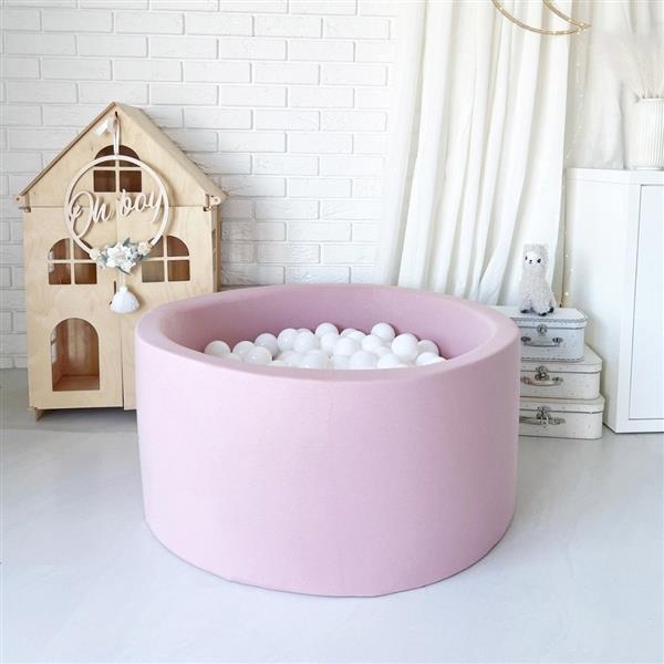 Grote foto ballenbad cotton 90x40cm pink excl ballen kinderen en baby overige