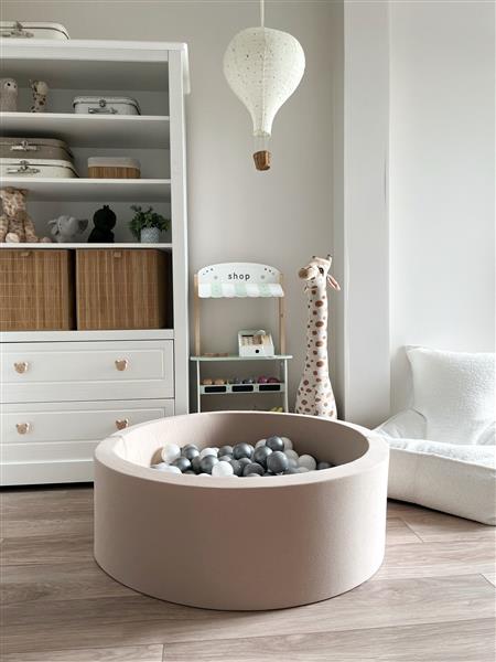 Grote foto ballenbad cotton 90x30cm beige excl ballen kinderen en baby overige