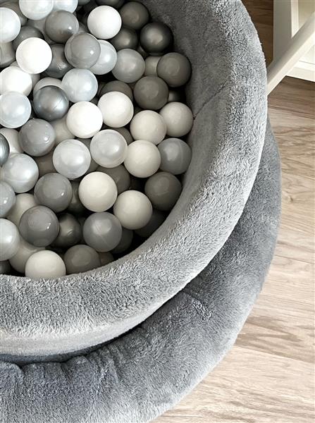 Grote foto ballenbad teddy 90x30cm graphite excl ballen kinderen en baby overige