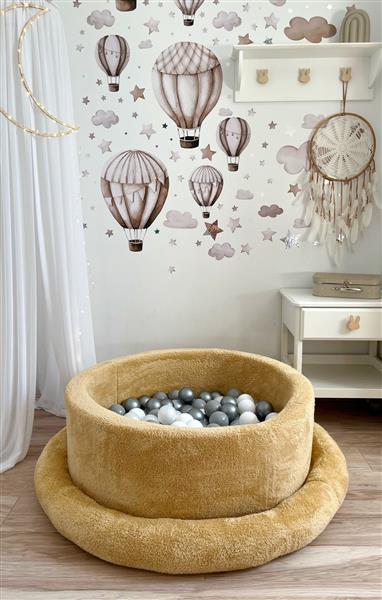 Grote foto ballenbad teddy 90x30cm honing excl ballen kinderen en baby overige