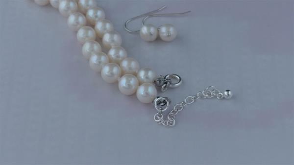 Grote foto ketting zoetwaterparel set sieraden tassen en uiterlijk kettingen