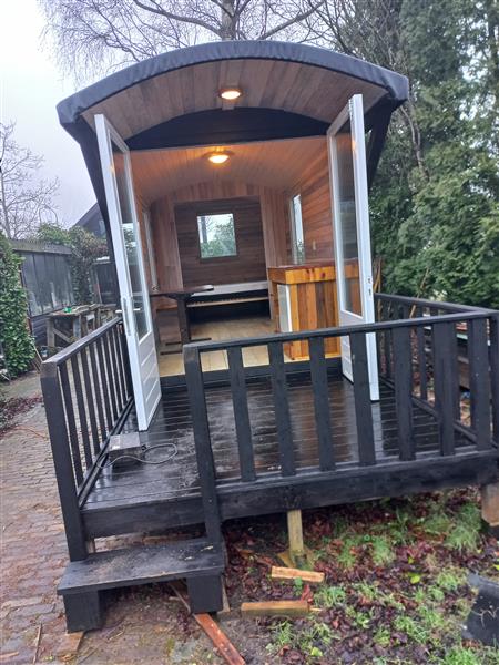 Grote foto pipowagen agrarisch algemeen