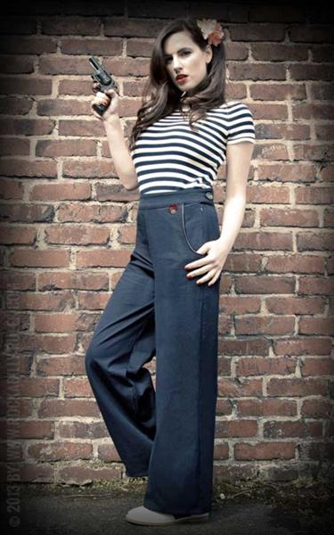Grote foto rumble 59 marlene denim. kleding dames broeken en pantalons