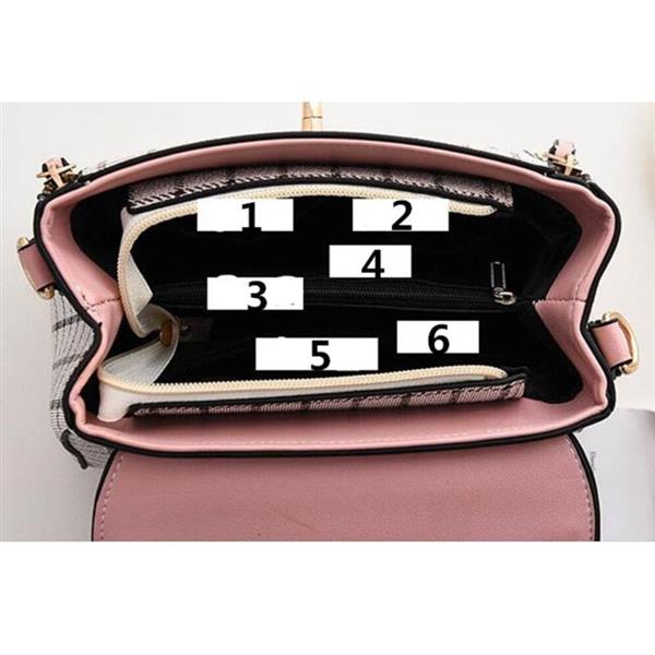 Grote foto koreaanse mode geruite tas voor dames schouderpakket crossbody handtas portemonnee sieraden tassen en uiterlijk damestassen