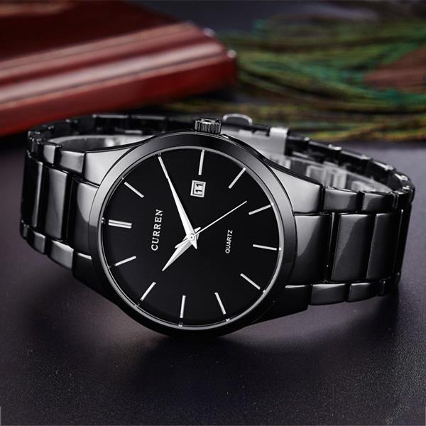 Grote foto mode eenvoudig horloge voor heren slanke roestvrijstalen band waterdicht voor heren quartz busines kleding dames horloges