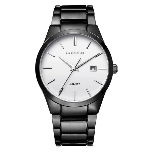 Grote foto mode eenvoudig horloge voor heren slanke roestvrijstalen band waterdicht voor heren quartz busines kleding dames horloges