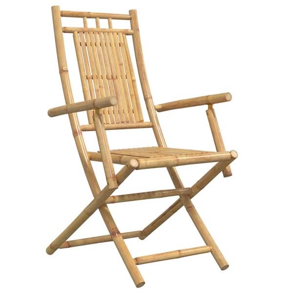 Grote foto vidaxl tuinstoelen 6 st inklapbaar 53x66x99 bamboe tuin en terras tuinmeubelen