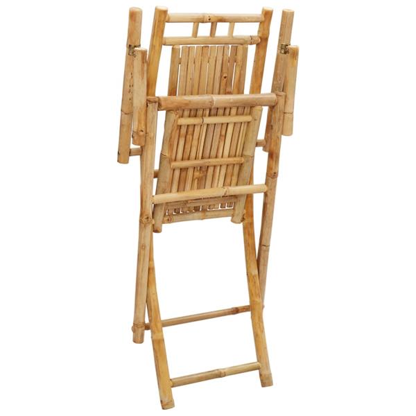 Grote foto vidaxl tuinstoelen 6 st inklapbaar 53x66x99 bamboe tuin en terras tuinmeubelen