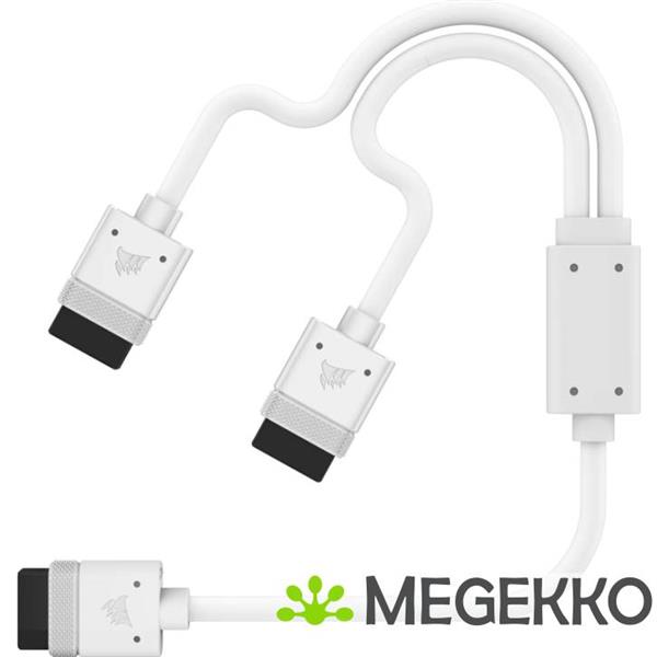 Grote foto corsair icue link cable 1x 600mm y cable with straight connectors wit computers en software overige computers en software