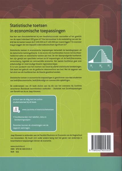 Grote foto statistische toetsen in economische toepassingen boeken wetenschap