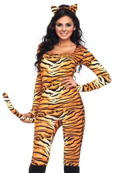 Grote foto tijger catsuit dames leg avenue verzamelen overige verzamelingen