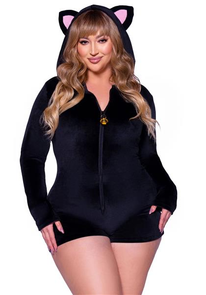 Grote foto kat kostuum zwart dames bodysuit leg avenue verzamelen overige verzamelingen