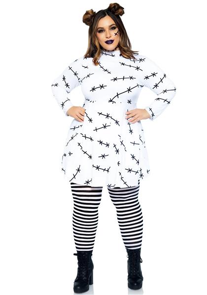 Grote foto halloween jurk dames jersey stitch leg avenue verzamelen overige verzamelingen