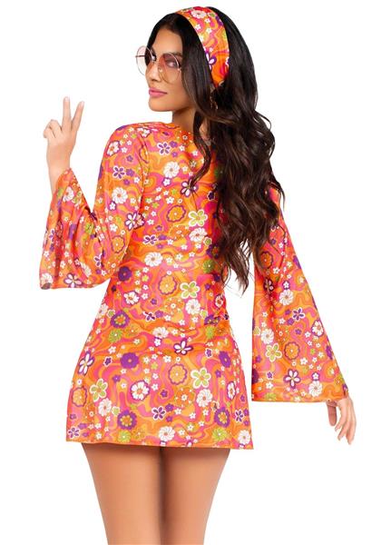 Grote foto hippie 60s jurk dames bloemen leg avenue verzamelen overige verzamelingen