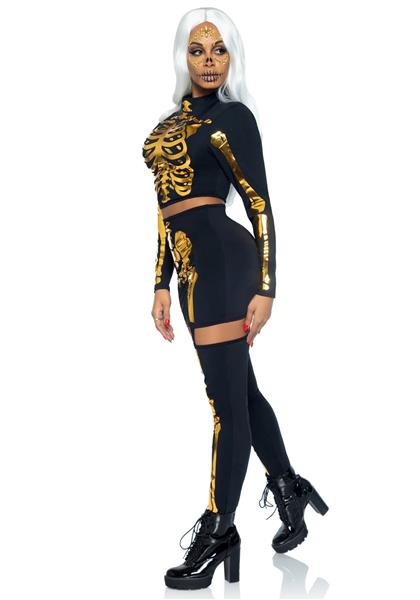 Grote foto halloween kostuum dames skelet leg avenue verzamelen overige verzamelingen