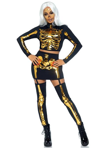 Grote foto halloween kostuum dames skelet leg avenue verzamelen overige verzamelingen