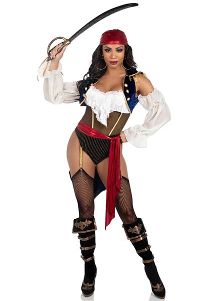 Grote foto piratenpak dames bodysuit leg avenue verzamelen overige verzamelingen