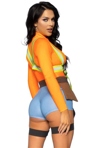 Grote foto bouwvakker kostuum dames bodysuit leg avenue verzamelen overige verzamelingen