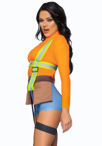 Grote foto bouwvakker kostuum dames bodysuit leg avenue verzamelen overige verzamelingen