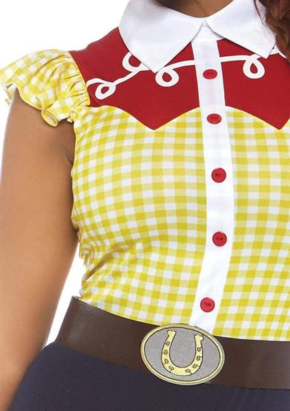Grote foto cowboy kostuum dames bodysuit leg avenue verzamelen overige verzamelingen