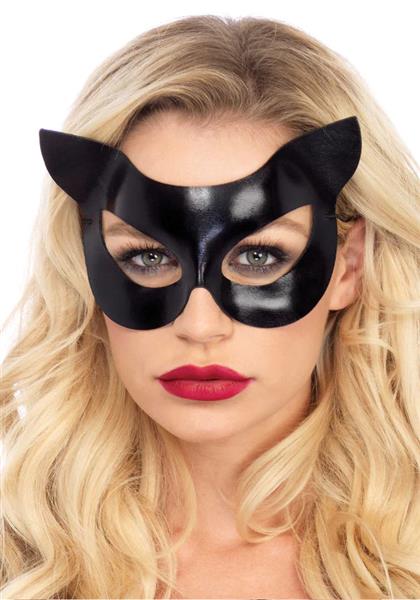 Grote foto kat oogmasker zwart vinyl verzamelen overige verzamelingen