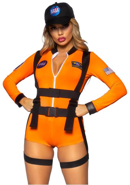 Grote foto astronauten pak oranje dames bodysuit leg avenue verzamelen overige verzamelingen