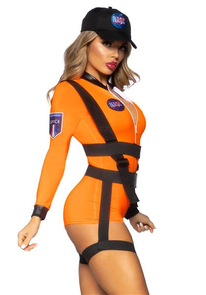Grote foto astronauten pak oranje dames bodysuit leg avenue verzamelen overige verzamelingen
