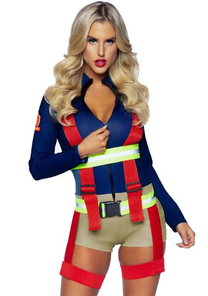 Grote foto brandweer pak dames bodysuit leg avenue verzamelen overige verzamelingen