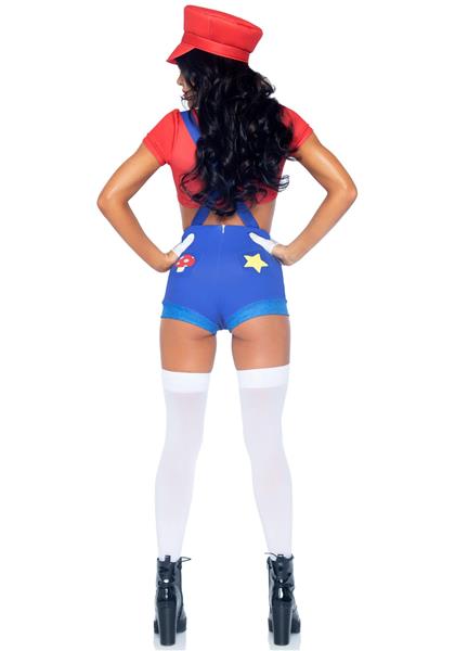 Grote foto super mario pak rood blauw dames leg avenue verzamelen overige verzamelingen