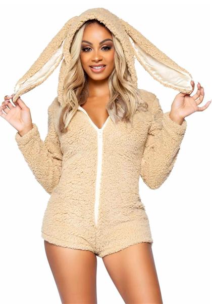 Grote foto konijnenpak beige dames bodysuit leg avenue verzamelen overige verzamelingen