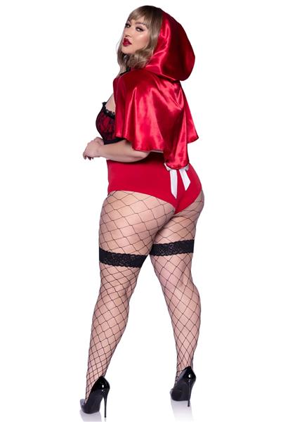 Grote foto roodkapje kostuum dames bodysuit naughty leg avenue verzamelen overige verzamelingen