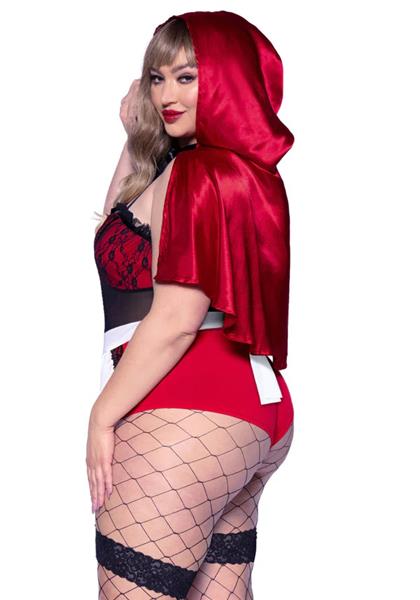 Grote foto roodkapje kostuum dames bodysuit naughty leg avenue verzamelen overige verzamelingen