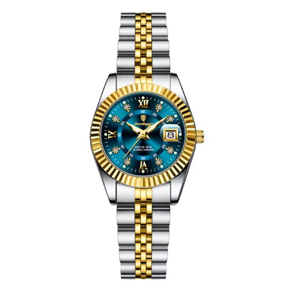Grote foto luxury elegant watch for women 3atm waterproof luminous date stainless steel quartz kleding dames horloges
