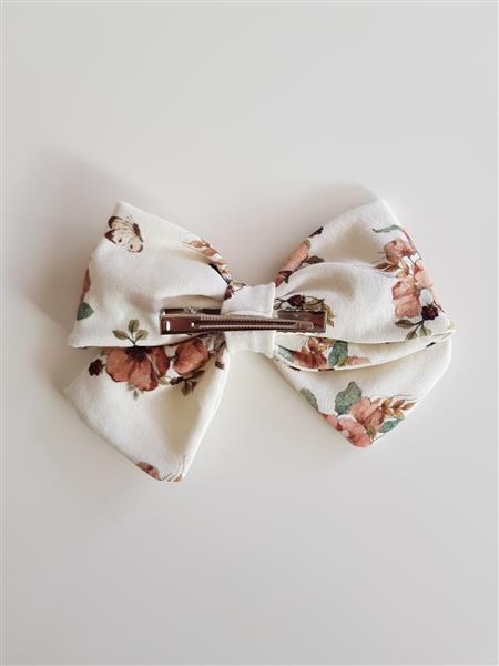 Grote foto haarklem met grote strik bloemen wit kinderen en baby overige