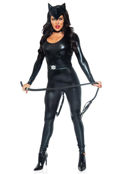 Grote foto catwoman catsuit zwart dames leg avenue verzamelen overige verzamelingen