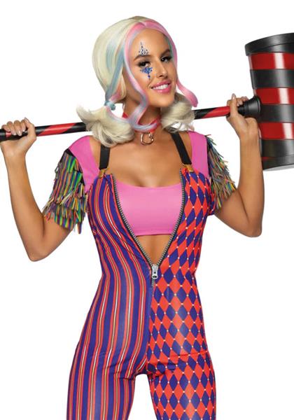 Grote foto harley quinn jumpsuit dames leg avenue verzamelen overige verzamelingen